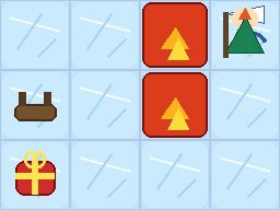 A custom grid world with lava squares, a viewpoint, and a goal